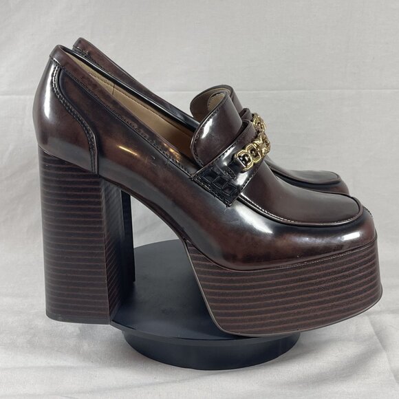 Sam Edelman Shoes - Sam Edelman Women's Chestnut Brown ROWE Platform Loafer Shoe Size 7.5-NEW